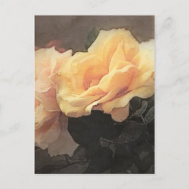 vintage av blommigt i pastel färg vykort