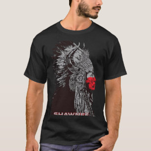 Vintage av chefen för Shawnee Indian T Shirt