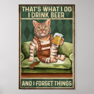 Vintage av dryck poster