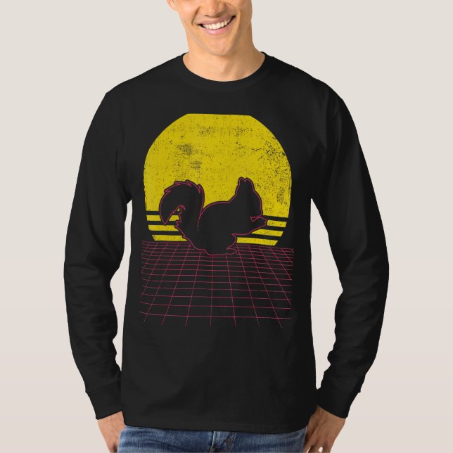 Vintage av ekorre t shirt (Framsida)