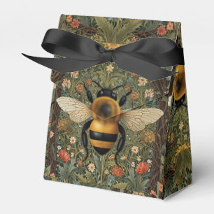 vintage av elegant humlor botaniska blommigtar kon presentaskar