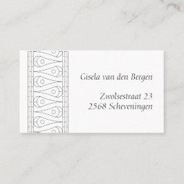 Vintage av elegant visitkort