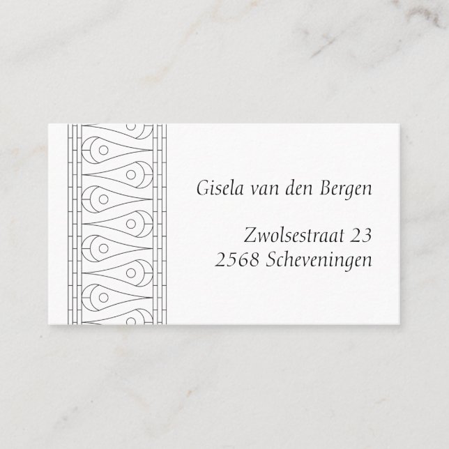 Vintage av elegant visitkort (Framsida)