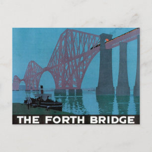 Vintage av Forth Bridge Vykort