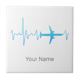 Vintage av frekvens för retro-pilotens pulsslag i  kakelplatta