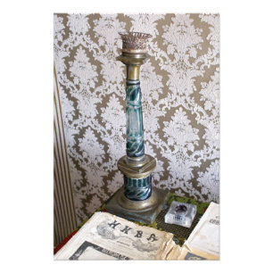 Vintage av glasstearin fototryck