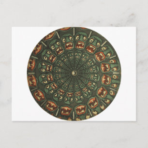 Vintage av grönt Demons Phenakistoscope Card Vykort