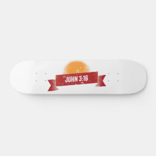 Vintage av John 3:16 Design Mini Skateboard Bräda 18,5 Cm
