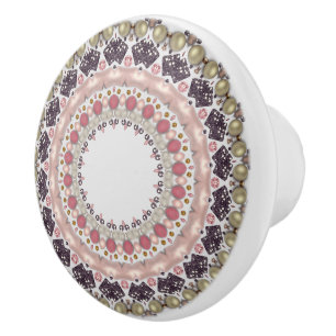 Vintage av keramisk knopp