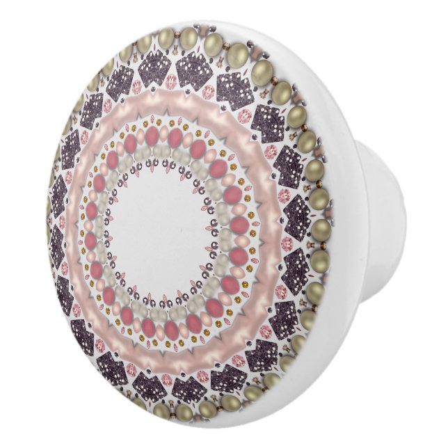 Vintage av keramisk knopp (Höger)