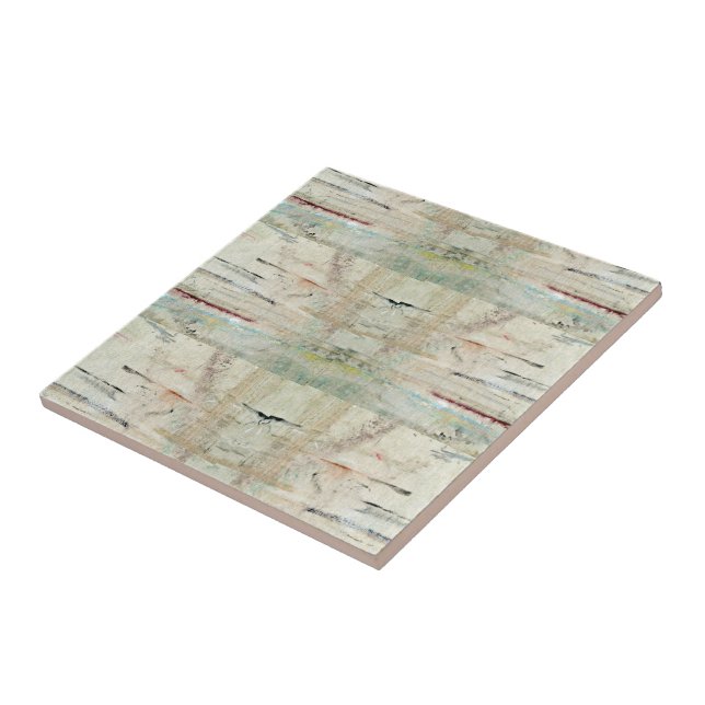 Vintage av keramiskt plattvita kakelplatta (Sidan)