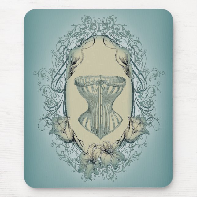 vintage av krutdurk av osteopunk med blommigt musmatta (Framsidan)