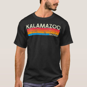 Vintage av kvinnor Retro Kalamazoo Michigan Distre T Shirt