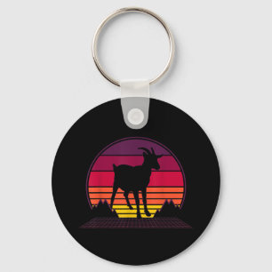 Vintage av lantbrukare Retro Funny Farm Animal Gif Nyckelring
