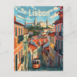 Vintage av Lissabonbrickor Vykort
