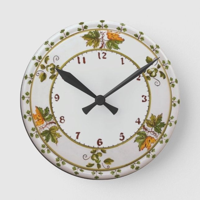 Vintage av Maiolica Rund Klocka (Framsida)