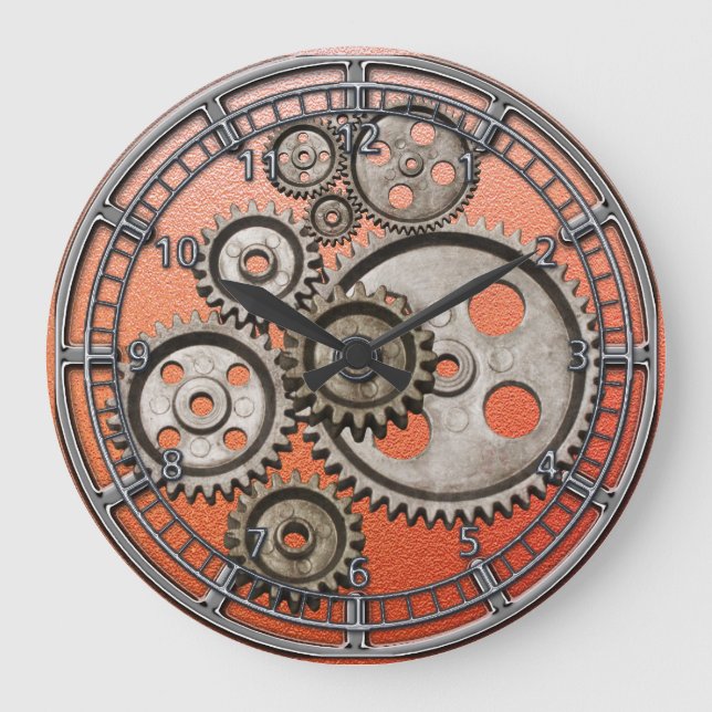 vintage av maskin klocka för ångväxlar (Framsida)