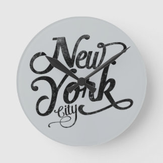 Vintage av New York City Rund Klocka