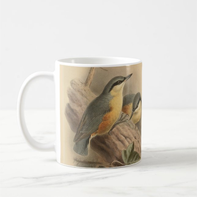 Vintage av nuthatch kaffemugg (Vänster)