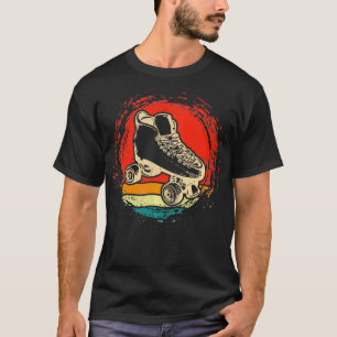 Vintage av rullkläder av typen Retro Roller Skatt T Shirt