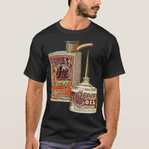 Vintage av sperm Oil Cans Bicycling T Shirt