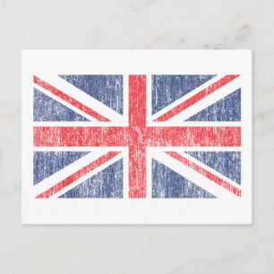 Vintage av unionens Flagga Vykort