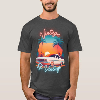 Vintage av Vintage Vintage bil rolig vän vintag T Shirt