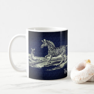 Vintage av zebra Mare och Foster Kaffemugg