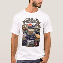 Vintage Äventyrsbil Grafisk Retro Road Trip Pappa  T Shirt