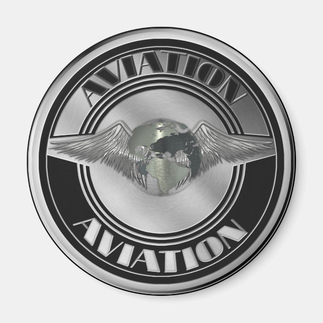 Vintage Aviation Art Magnet (Framsidan)