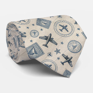 Vintage Aviation Pass-resemålmönster (1) Slips