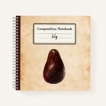 Vintage Avocado Illustration Personlig Comp
