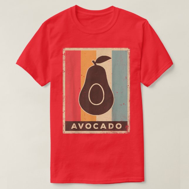 Vintage Avocado Retro910 T Shirt (Design framsida)