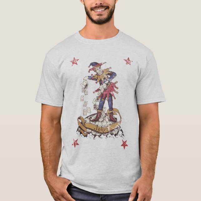 Vintage avtryckte Joker T-Shirt (Framsida)