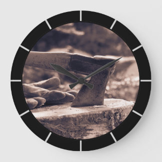 Vintage ax stor klocka