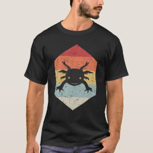 Vintage Axolotl Cute Adsible Axolotl Älskare Mexik T Shirt
