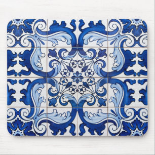 Vintage Azulejo Tile Mönster Musmatta