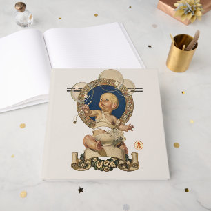 Vintage Baby Bubbles av J.C. Leyendecker Nursery Gästböcker