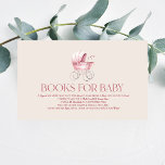 Vintage Baby Carriage Baby Shower Bokar for Baby Tilläggskort<br><div class="desc">Det här är ett Rosa Vintage Baby Carriage Baby Shower Bokar for Baby Enclosure Card!</div>