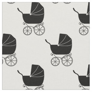 Vintage Baby Carriage Tyg