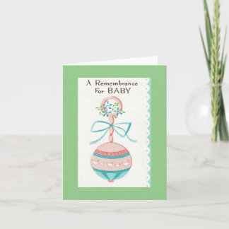Vintage Baby Gift Kort