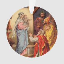 Vintage Baby Jesus och 3 Kung