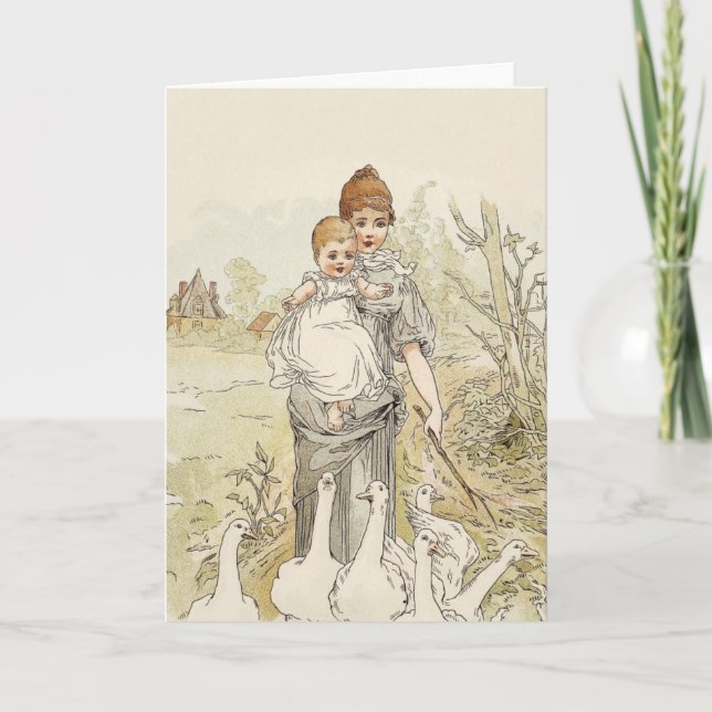 Vintage Baby Kort (Framsida)