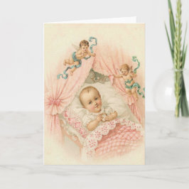 Vintage Baby-kort Tack Kort