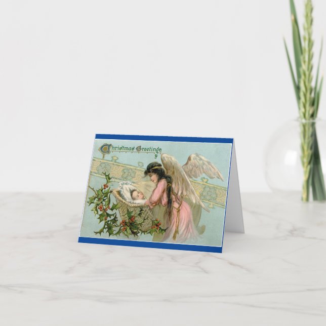 Vintage Baby med geljokort Helgkort (Framsida)