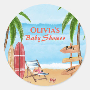 Vintage Baby ombord på babyskor för överfång ombor Runt Klistermärke