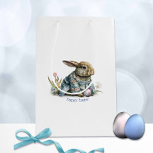 Vintage Baby Påskhare Gift-flagga