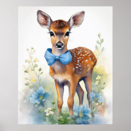 Vintage Baby Pojke Älg 1 Poster