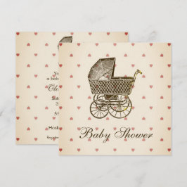VINTAGE BABY PRAM | BABY SHOWER INBJUDNINGAR