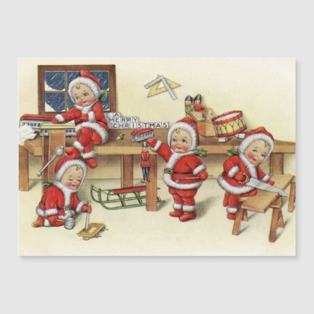 Vintage Baby Santa Illustration (Framsida)